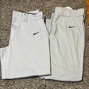 Nike Light Gray Mens Med Baseball Pants